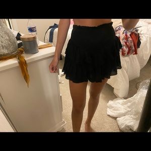 Black skort
